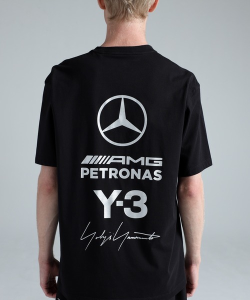 Y-3 tシャツ MERCEDES - AMG PETRONAS FORMULA 1 TEAM LOGO STACK