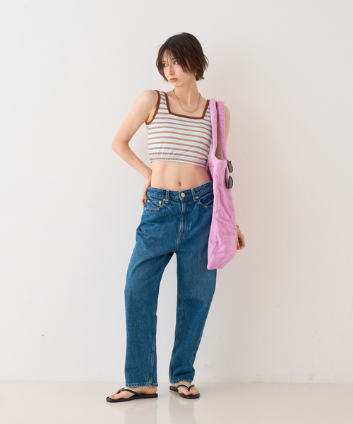 「RED CARD TOKYO」 デニムパンツ 22 インディゴブルー レディース_画像7