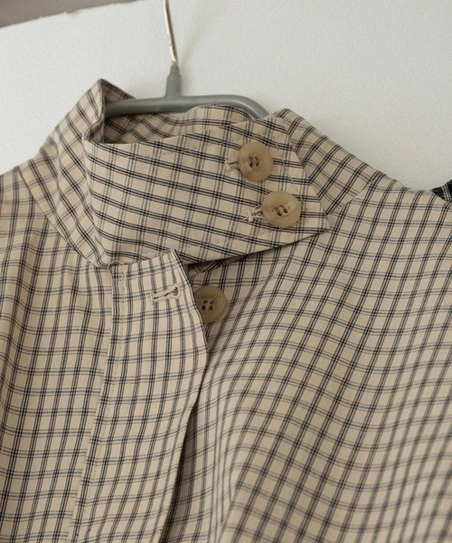 lawgy（ラウジー） ブルゾン アウター check stand collar blouson