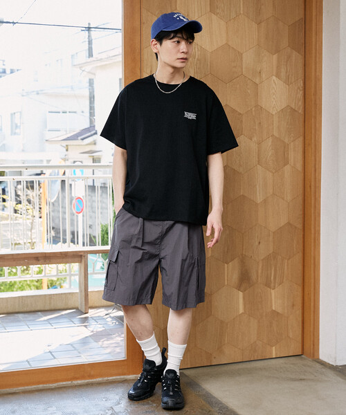 PUBLUX（パブリュクス） ワイドパンツ ハーフパンツ パンツ 短パン