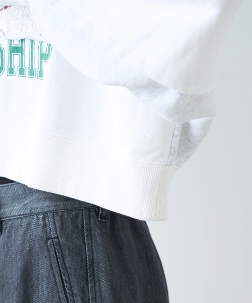 「etsinta」 スウェットカットソー ONE SIZE ブルー レディース_画像3