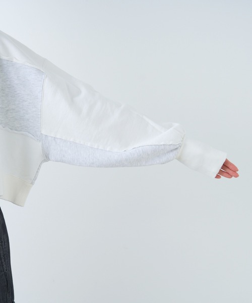 「etsinta」 スウェットカットソー ONE SIZE ブルー レディース_画像8
