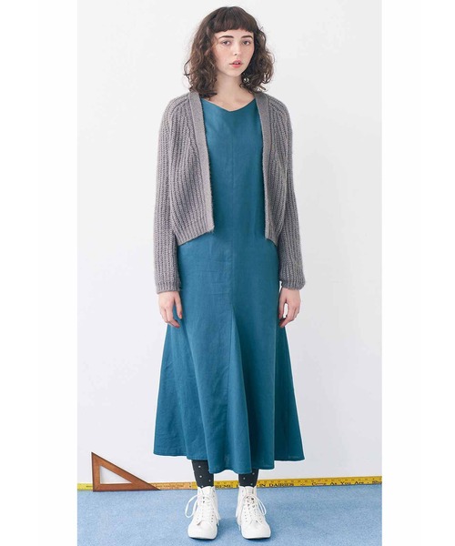 「シロップ.」 ノースリーブワンピース MEDIUM グレー レディース_画像4