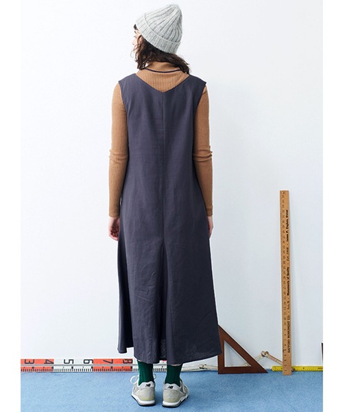 「シロップ.」 ノースリーブワンピース MEDIUM グレー レディース_画像5