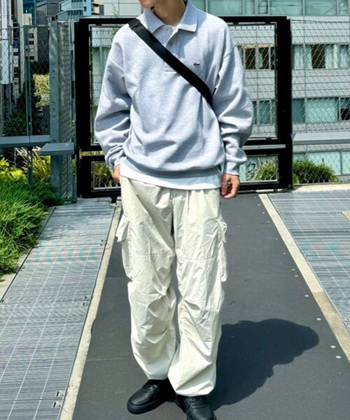 LACOSTE（ラコステ） 長袖ポロシャツ 3 ネイビー メンズ : ZOZOTOWN