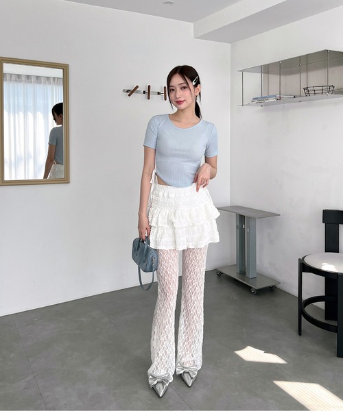 「by muni:r」 ミニスカート FREE アイボリー レディース_画像9