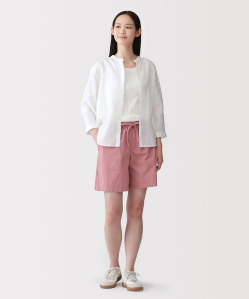 無印良品（MUJI） パンツ 婦人 洗いざらし ブロードショートパンツ