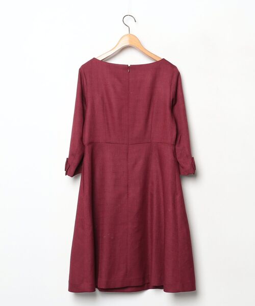 「Bon mercerie」 長袖ワンピース 38 レッド レディース_画像2