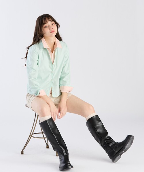 「To b. by agnes b.」 長袖シャツ 38 ピンク レディース_画像7