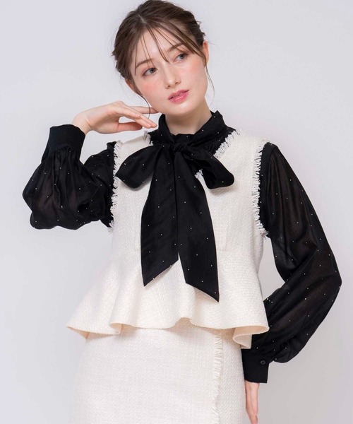 「NOELA」 長袖ブラウス フリー サックスブルー レディース_画像3