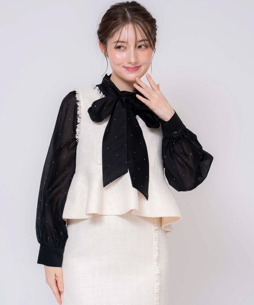 「NOELA」 長袖ブラウス フリー サックスブルー レディース_画像4