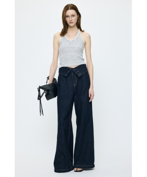 MOUSSY（マウジー） キャミソール HALTER NECK KNIT キャミソール