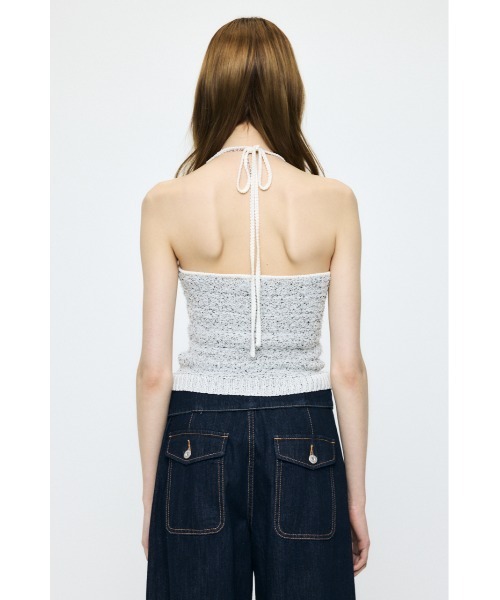 MOUSSY（マウジー） キャミソール HALTER NECK KNIT キャミソール