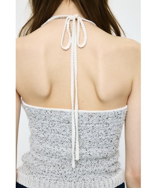 MOUSSY（マウジー） キャミソール HALTER NECK KNIT キャミソール
