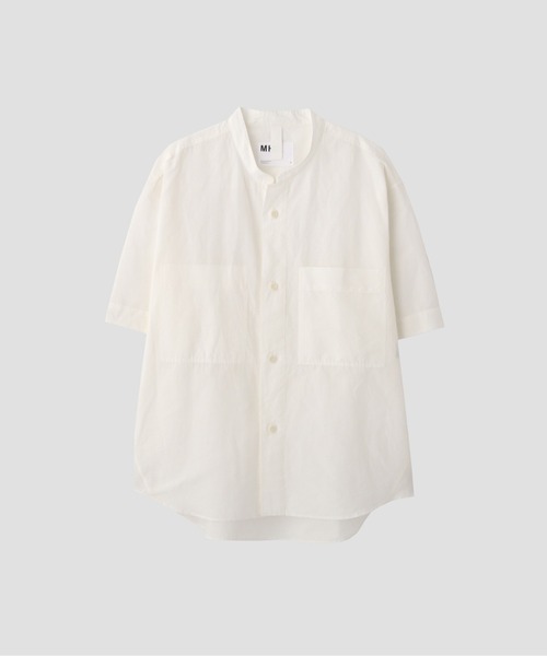 MHL.（エムエイチエル） シャツ 半袖 HIGH COUNT DRY COTTON LINEN