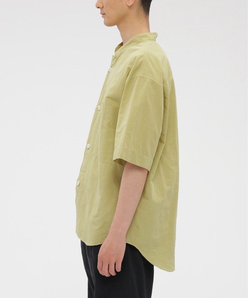 MHL.（エムエイチエル） シャツ 半袖 HIGH COUNT DRY COTTON LINEN