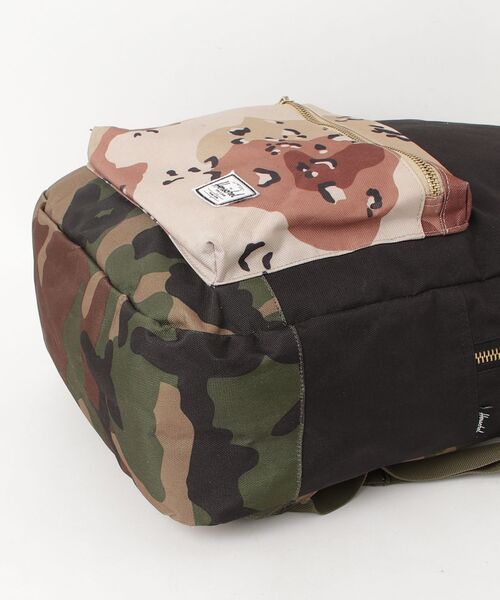 「Herschel Supply」 カモフラージュリュック - ブラック レディース_画像3