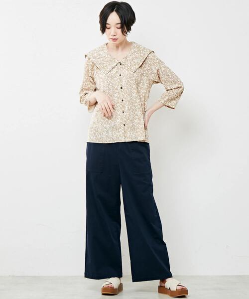 「MELROSE claire」 長袖ブラウス FREE ブルー レディース_画像3