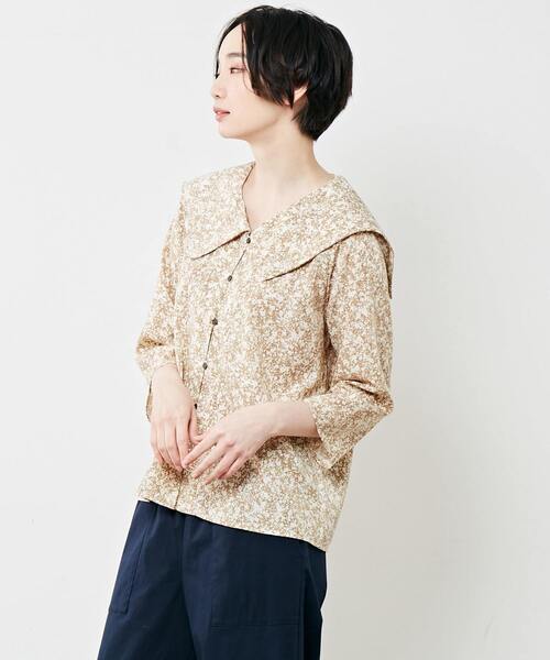 「MELROSE claire」 長袖ブラウス FREE ブルー レディース_画像9