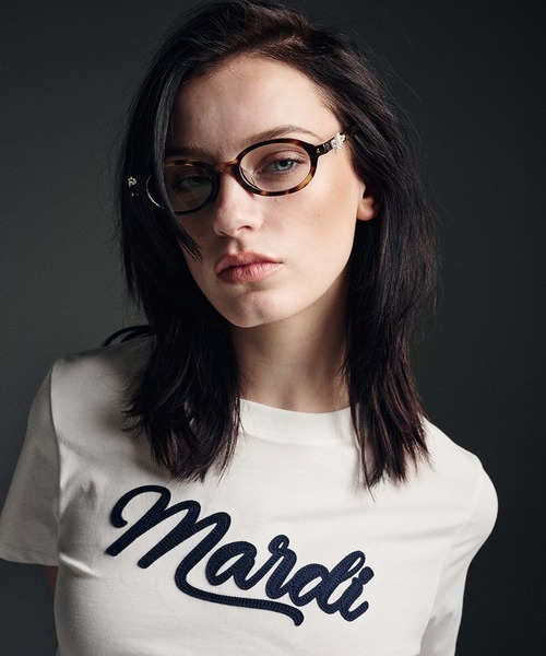 「Mardi Mercredi」 半袖Tシャツ FREE ホワイト×ネイビー レディース_画像2