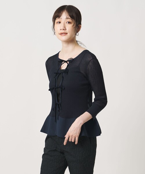 UNITED ARROWS（ユナイテッドアローズ） カーディガン シアー リボン