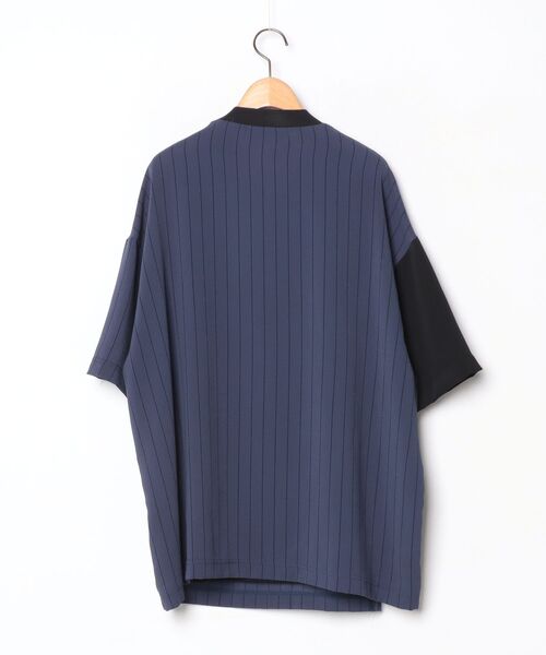 「CULLNI」 7分袖Tシャツ 2 ネイビー メンズ_画像2