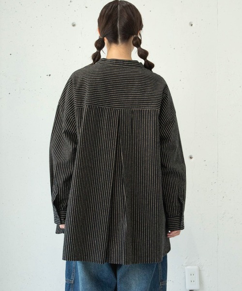 URCH RNA ブラウス シャツ B2975 ネル起毛のアトリエチュニックシャツ