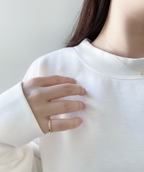 ブルームページ BLOOM（アクセサリー） 指輪 リング シルバー カット ピンキー