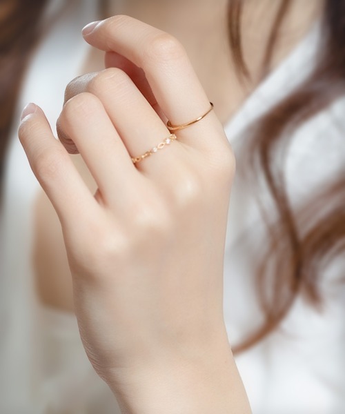 ブルームページ BLOOM（アクセサリー） 指輪 リング シルバー カット ピンキー