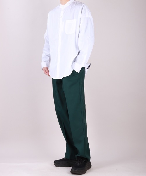 WESTSEA（ウエストシー） シャツ オーバーサイズバンドカラーシャツ