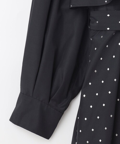 GRACE CLASS シャツワンピース 箔ドットシャツドレス : ZOZOTOWN Yahoo