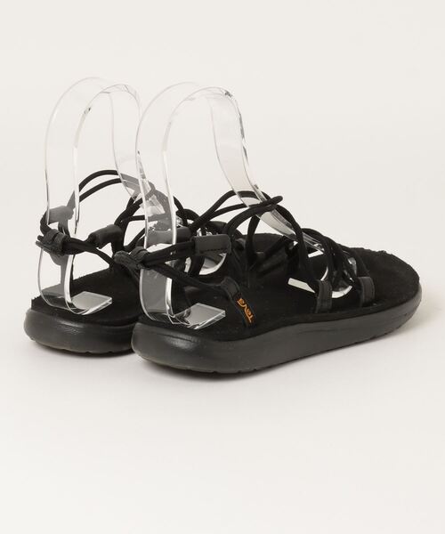 Teva（テバ） 刺繍フラットサンダル 7 ブラック レディース : ZOZOTOWN