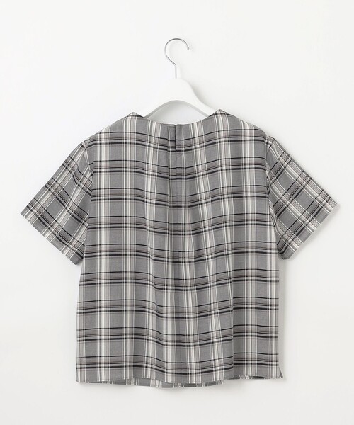 J.PRESS（J.プレス） tシャツ シアーストライプ＆チェック カットソー 
