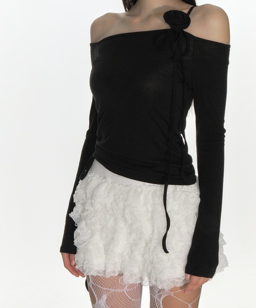 スカート CRANK CANCAN FRILL MINI SKIRT_BLACK Designer fashion, Seoul-fully created | W Concept