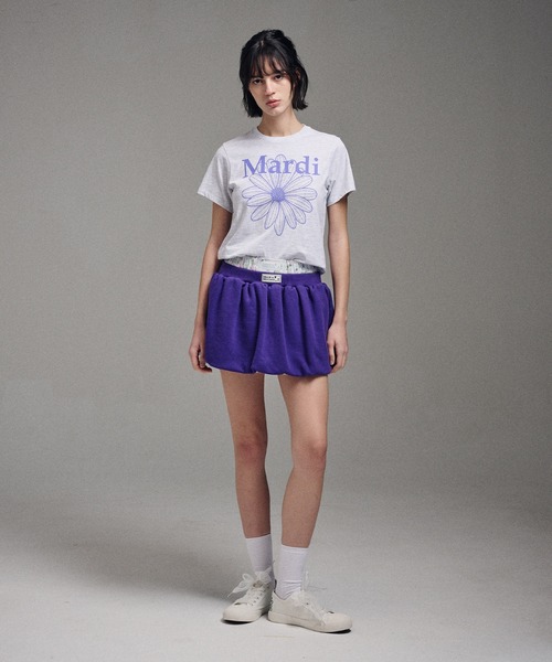 Mardi Mercredi tシャツ SLIM TSHIRT FLOWERMARDI レディース