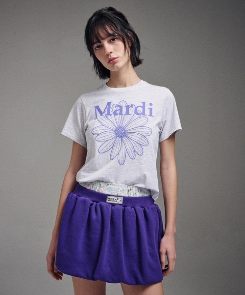 tシャツ SLIM TSHIRT MARDI VINTAGE LOGO レディース SLIM TSHIRT MARDI VINTAGE LOGO（Tシャツ/カットソー）｜Mardi