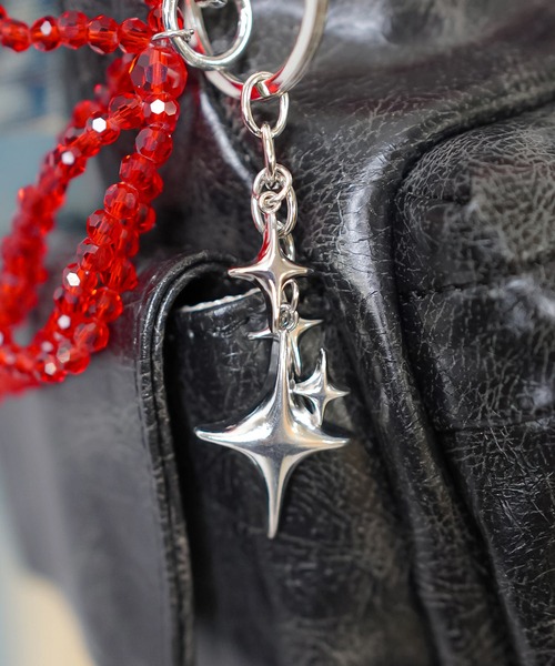 【タグ付き新品】Manon ribbon tops blue WEB / FLAG SHOP限定】TES LEATHER MAGNET KEY HOLDER