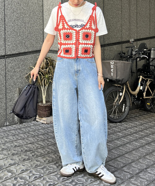 CPCM ニット セーター クロシェ風キャミ レディース : ZOZOTOWN