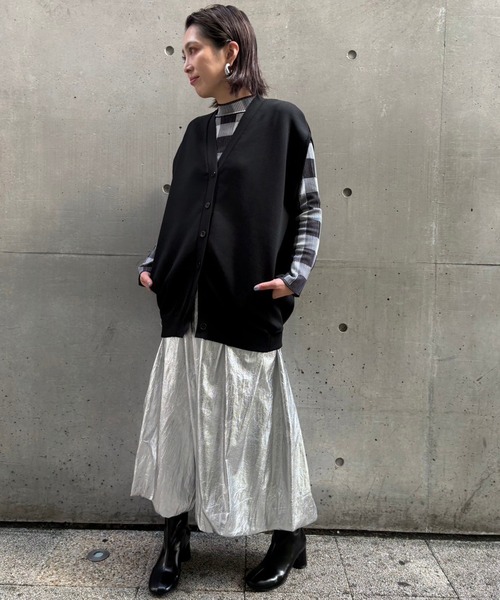 ベスト ジレ 「SINN」コクーンニットベスト レディース Narcissus ベスト ジレ 「SINN」コクーンニットベスト