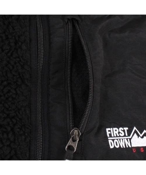 F/CE ボアトグルフリースコート サイズ：S STYLISE コート ジャケット 「FIRST DOWN USA」ボア フリース