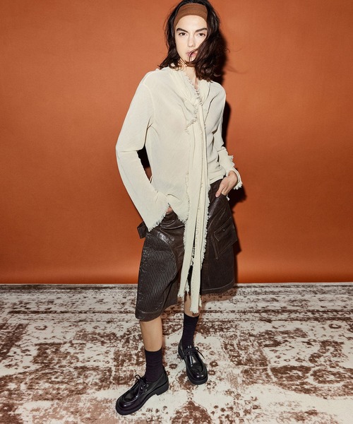 CHARLES ＆ KEITH ローファー レースアップ チャンキーソール