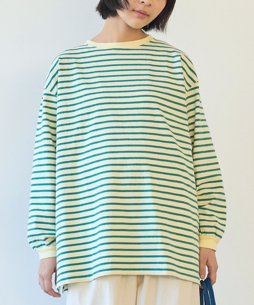 bulle de savon tシャツ ○vintage border puff プルオーバー
