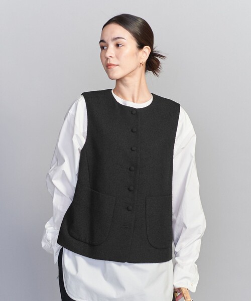 大人気の BEAUTY＆YOUTH UNITED ARROWS ベスト ジレ リネン