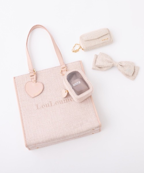 【LouLoumei】ハートチャーム付きトートバッグ one after another NICE CLAUP｜【LouLoumei】8色展開/ハート