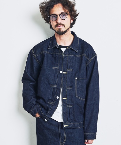 Magine（マージン） デニムジャケット gジャン 12oz CRUNCH DENIM BIG 