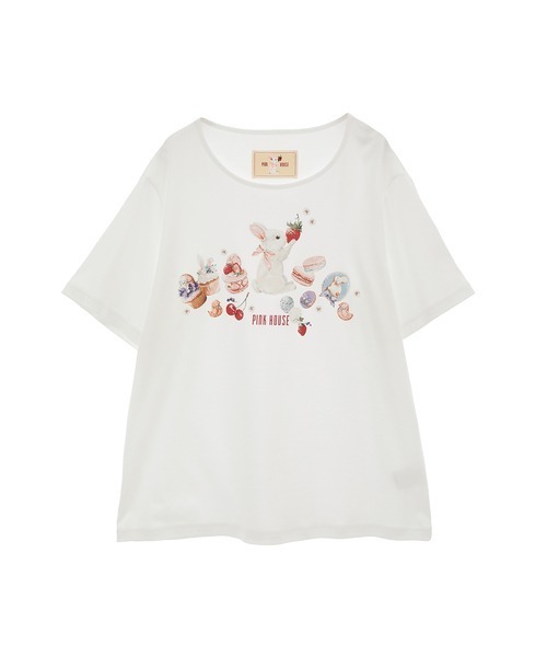 PINK HOUSE ケーキデザイン Tシャツ最終価格 ロゴプリントカットソー｜ピンクハウスオフィシャルオンライン