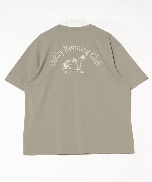 OAKLEY オークリー ヘンリーネック tシャツ 半袖 ワンポイント ブラウン Oakley - OAKLEY オークリー ヘンリーネック tシャツ 半袖 ワン