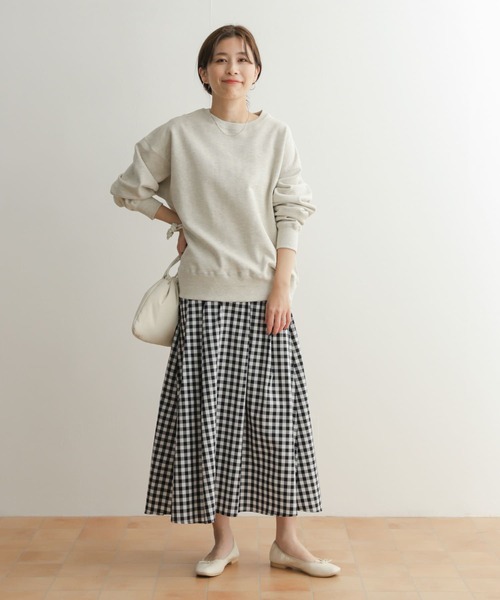[URBAN RESEARCH DOORS] тренировочный cut and sewn MEDIUM угольно-серый женский 