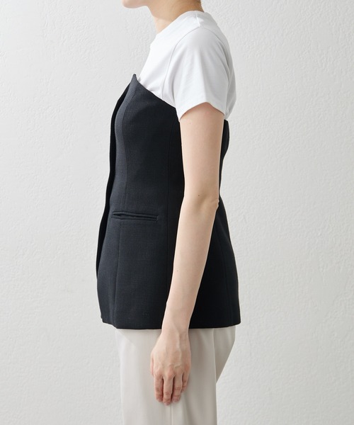今季購入　新品　Whim Gazette ウィムガゼット　ジュートライクビスチェ Whim Gazette ブラウス シャツ ジュートライクビスチェ