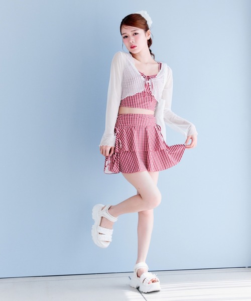 【新品】OLIVE des OLIVE レース羽織付リボンswim wear レース羽織付リボンswim wear（水着）｜OLIVE des OLIVE